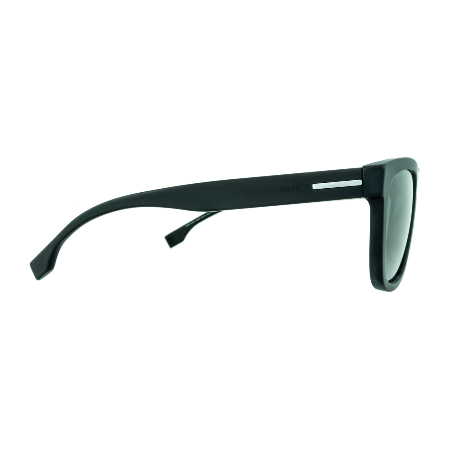 BOSS 1439/S 003/M9 Matte Black Polarized Men's Sunglasses side angle