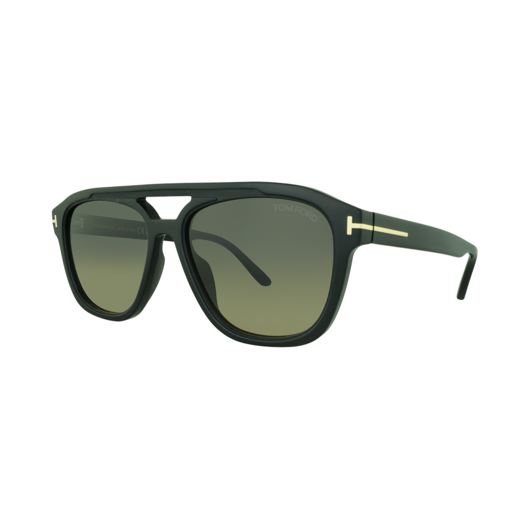Tom Ford FT0776/S 01B Designer Sunglasses – Bold Square Double Bridge Frames
