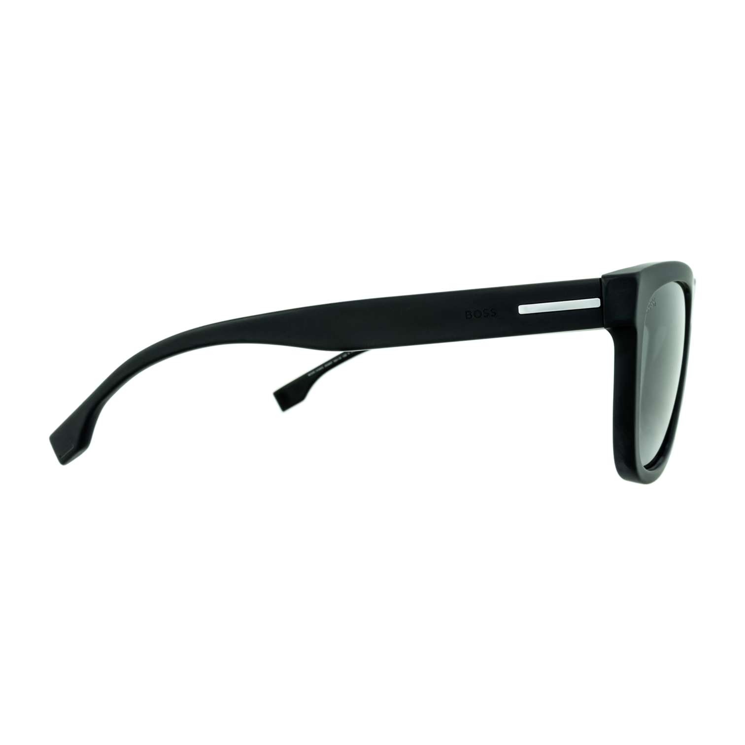 BOSS 1439/S 003/M9 Matte Black Polarized Men's Sunglasses side angle