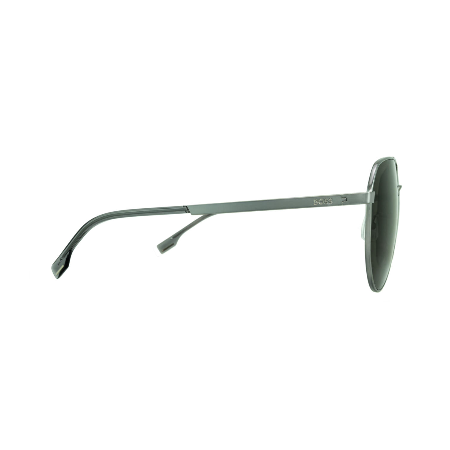 BOSS 1473/F/SK 06LB/IR Men's Pilot Titanium Sunglasses side angle
