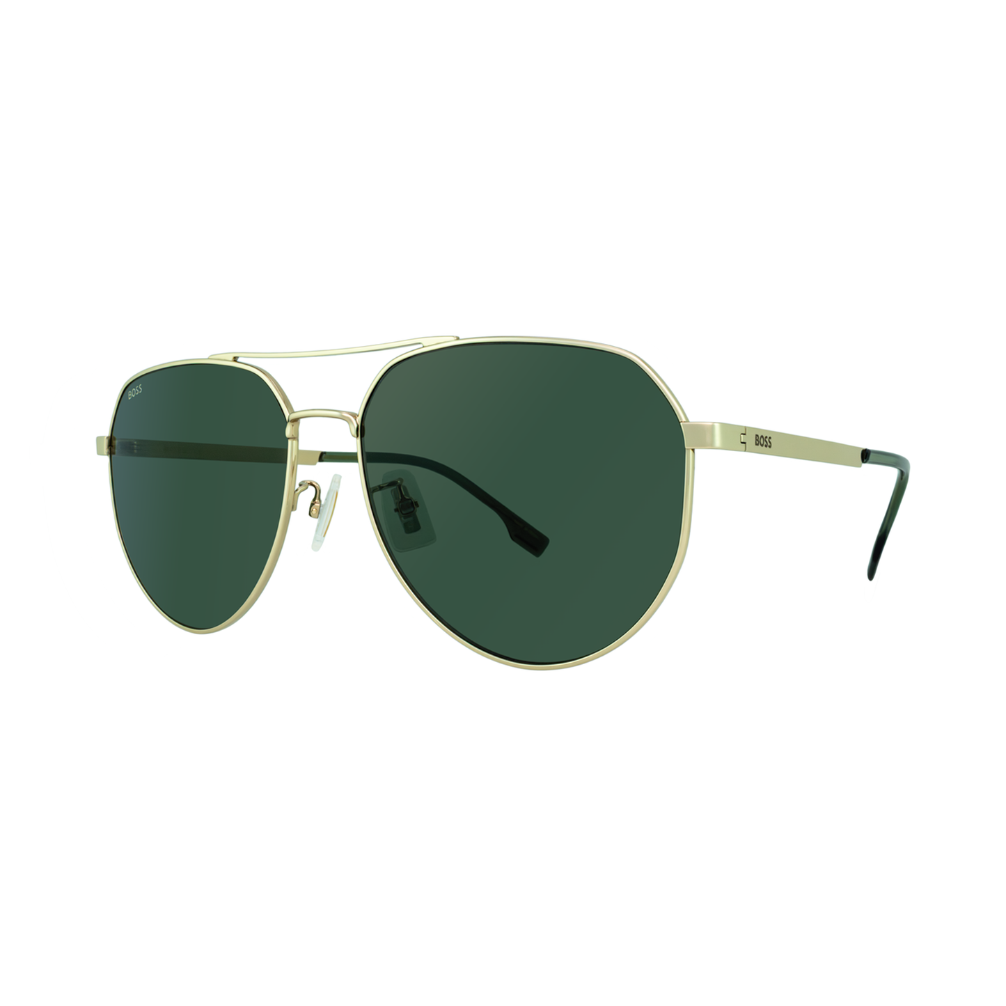 BOSS 1473/F/SK J5G/QT Gold Pilot Titanium Men's Sunglasses side view