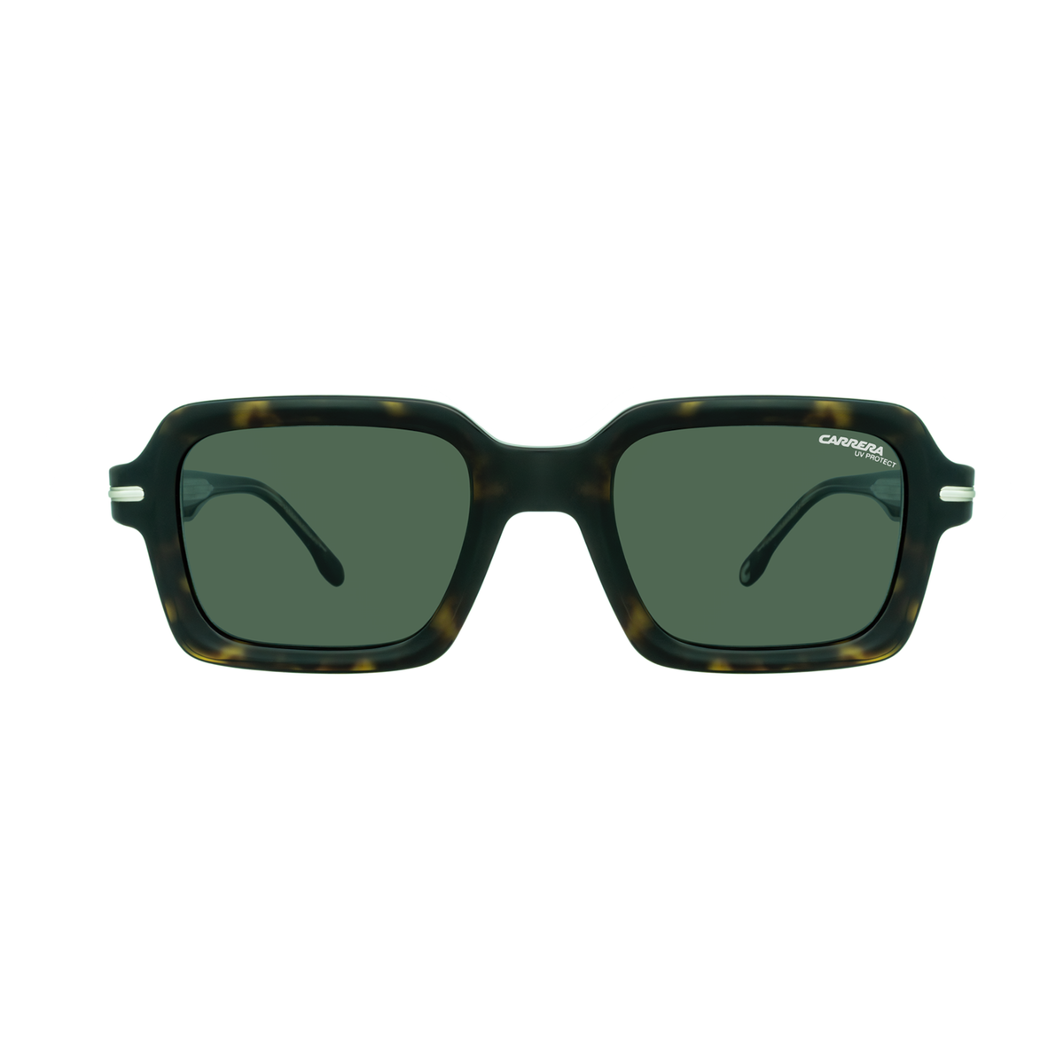 Carrera 358/S QT Havana Rectangular Unisex Sunglasses front angle