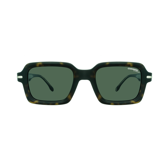 Carrera 358/S QT Havana Rectangular Unisex Sunglasses front angle
