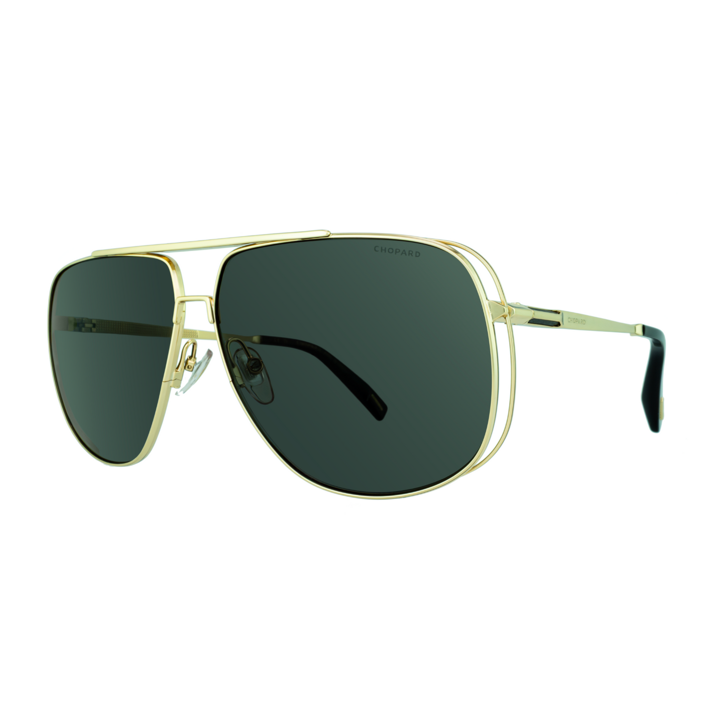 Chopard SCHG91 300P Polarized Aviator Sunglasses for Men side angle
