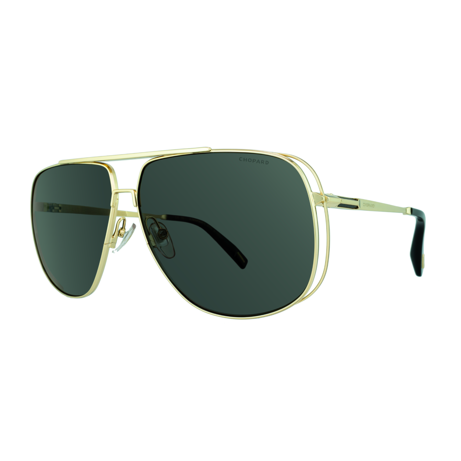 Chopard SCHG91 300P Polarized Aviator Sunglasses for Men side angle