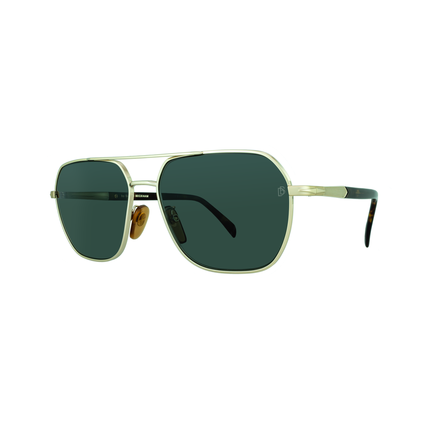 David Beckham DB 1128/G 06J QT Men's Gold Havana Sunglasses side view