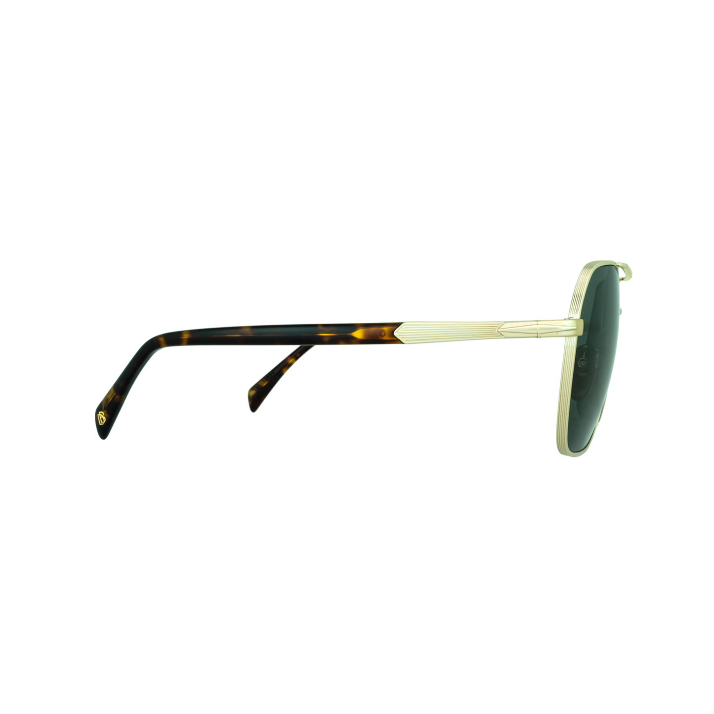 David Beckham DB 1128/G 06J QT Men's Gold Havana Sunglasses side angle