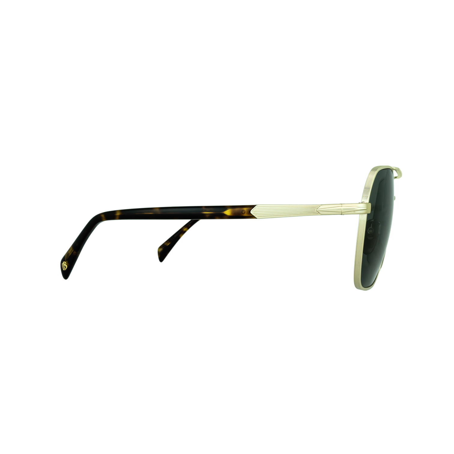 David Beckham DB 1128/G 06J QT Men's Gold Havana Sunglasses side angle