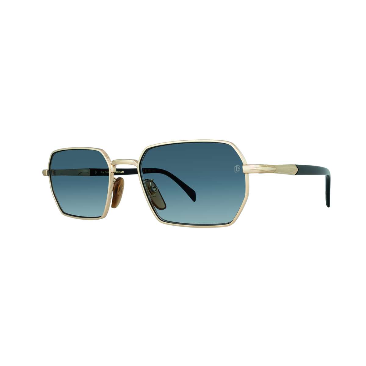 David Beckham DB 1174/S RHL 1V Geometric Rectangular Unisex Sunglasses side angle