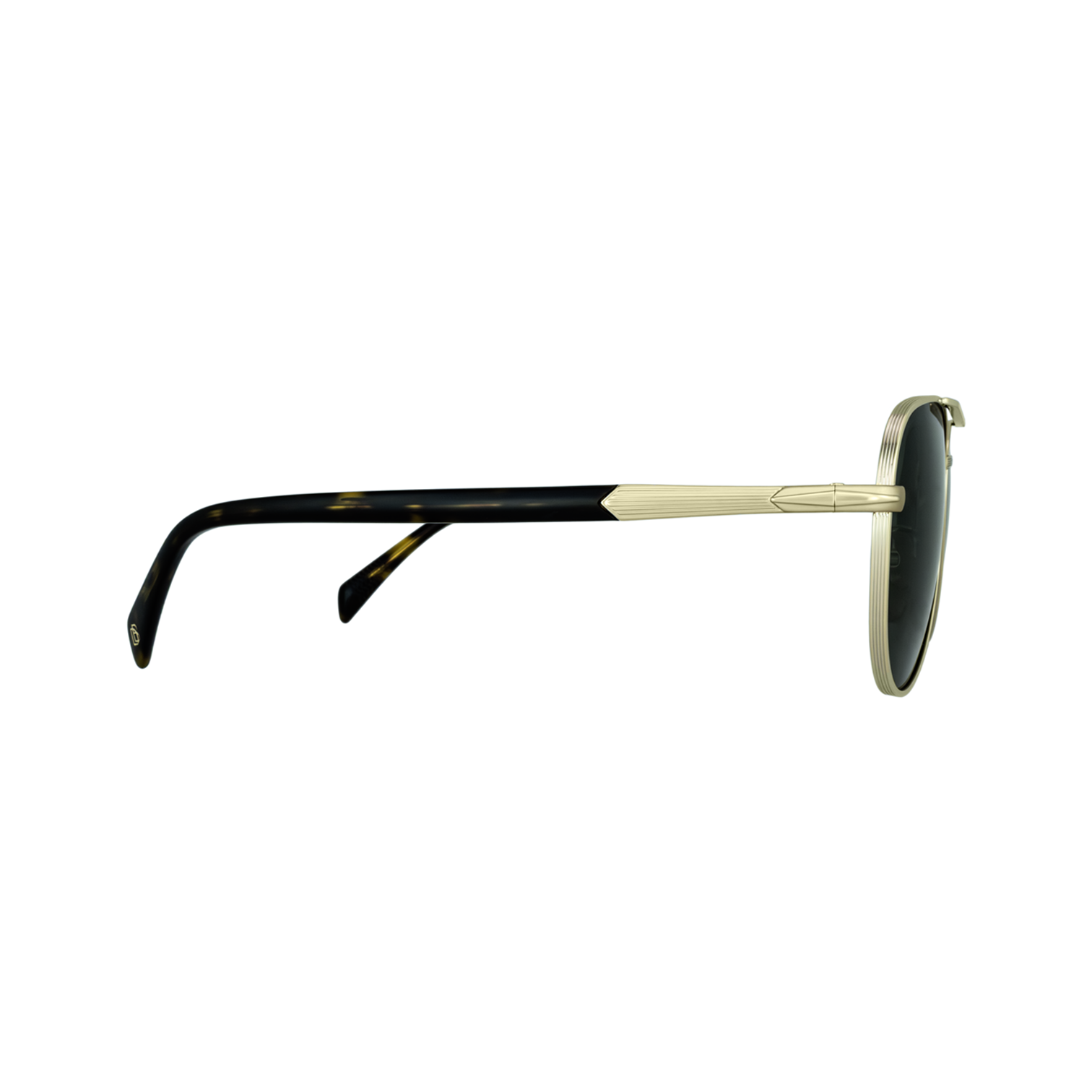 David Beckham DB 1175/S 06J QT Gold & Havana Aviator Unisex Sunglasses side angle