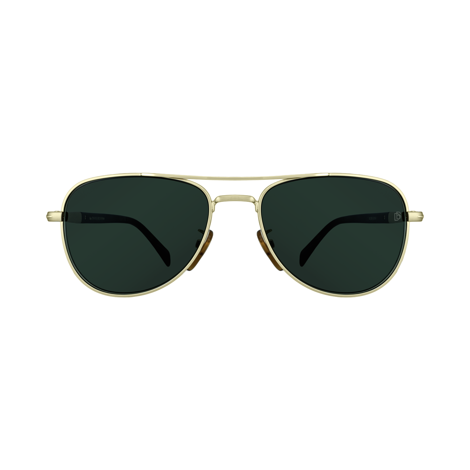 David Beckham DB 1175/S 06J QT Gold & Havana Aviator Unisex Sunglasses front view