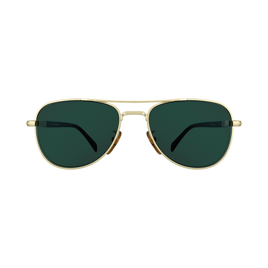 David Beckham DB 1175/S 06J QT Gold & Havana Aviator Unisex Sunglasses front view