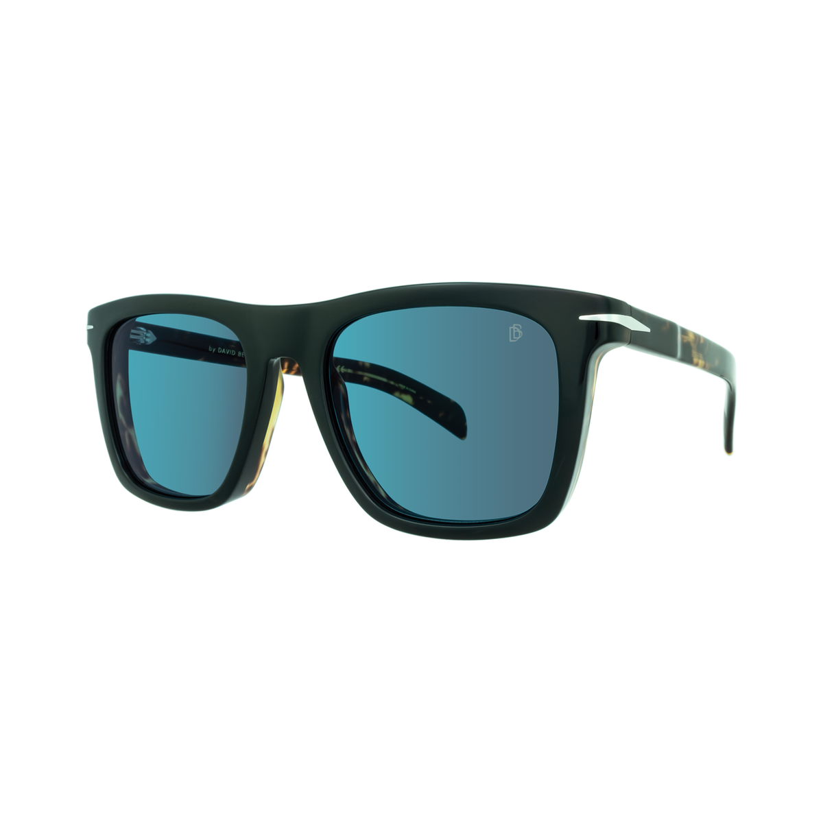 David Beckham DB 7000/S I62/MT Blue Mirror Men's Sunglasses side angle