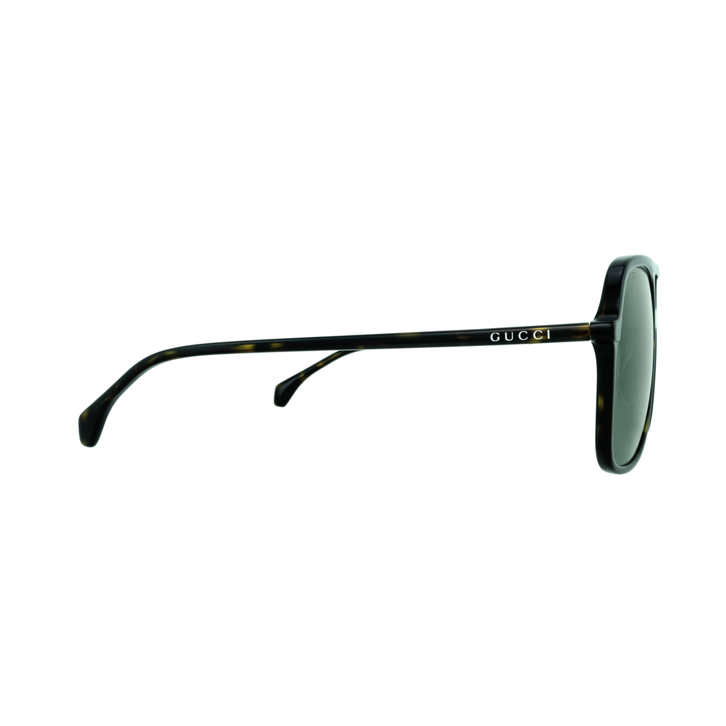 Gucci GG0545S-002 Men Havana Navigator Sunglasses temple view