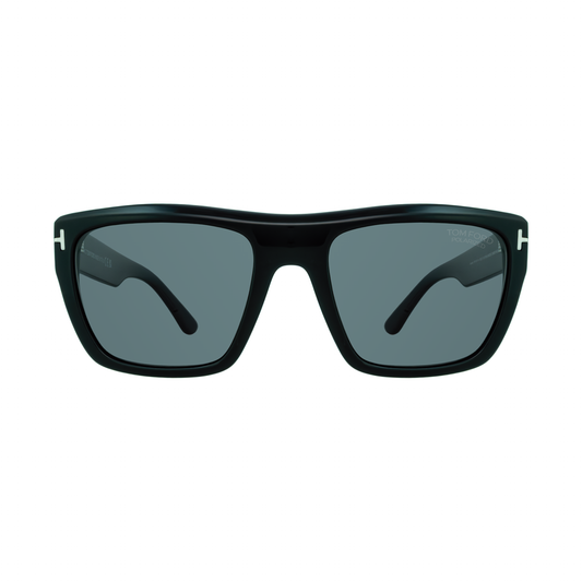 Tom Ford Alberto FT1077-N 01D Black Square Polarised Sunglasses
