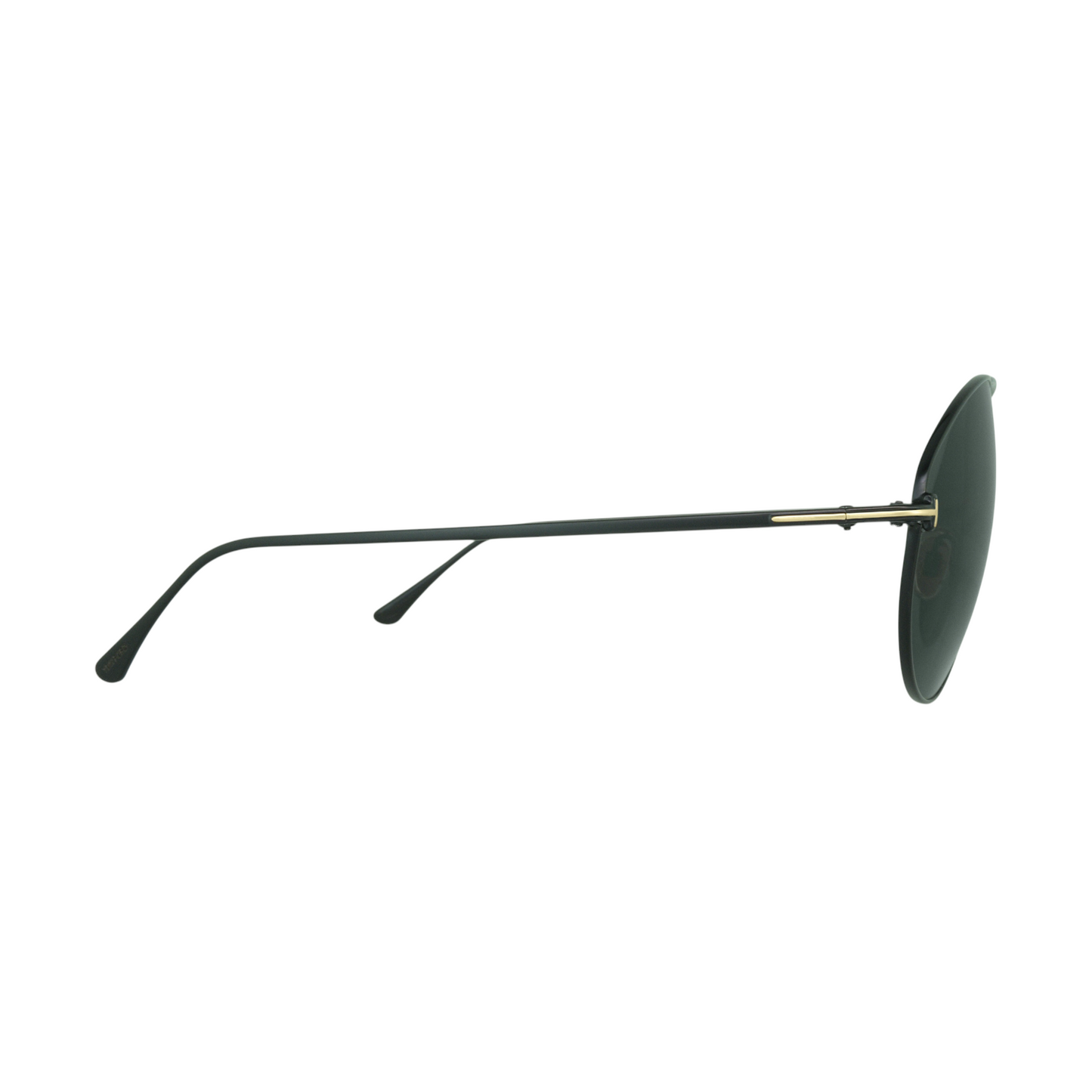 Tom Ford FT0796 01A Cobra sunglasses with a sleek black metal frame and dark grey lenses