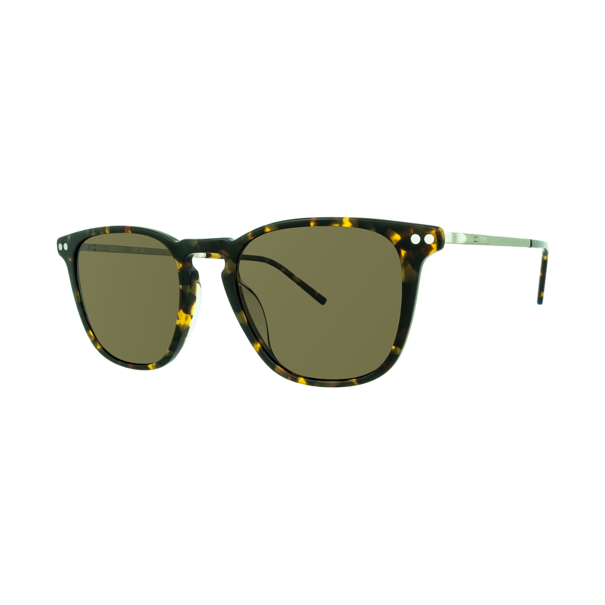 ZEISS ZS22703SP 242 Amber Tortoise Square Polarized Sunglasses side angle