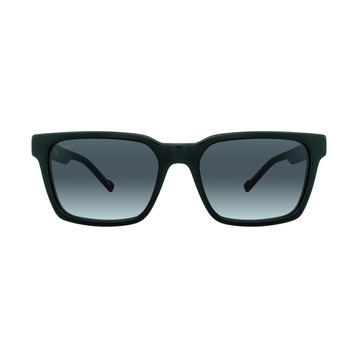 ZEISS ZS23527S 001 Black Square Sunglasses with Grey Gradient Lenses