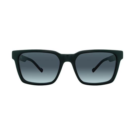 ZEISS ZS23527S 001 Black Square Sunglasses with Grey Gradient Lenses