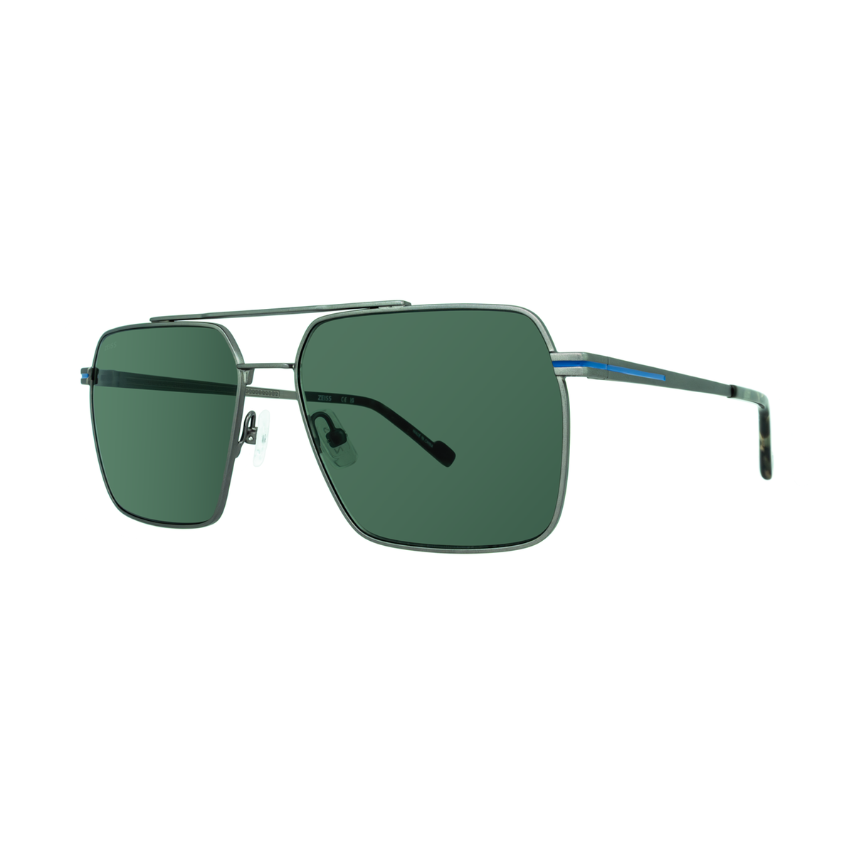 ZEISS ZS24152S 071 Satin Dark Ruthenium Rectangle Sunglasses