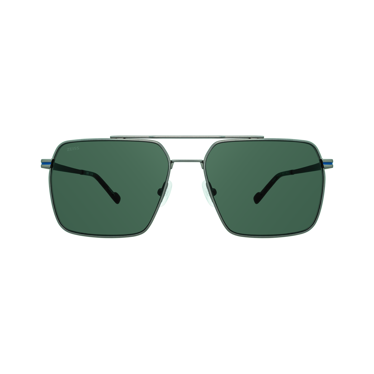 ZEISS ZS24152S 071 Satin Dark Ruthenium Rectangle Sunglasses