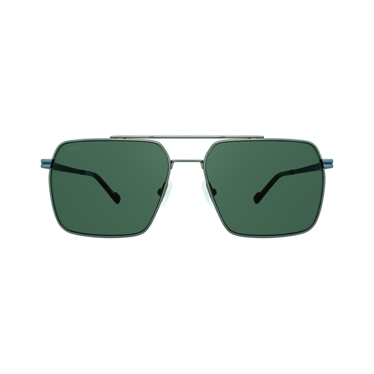 ZEISS ZS24152S 071 Satin Dark Ruthenium Rectangle Sunglasses