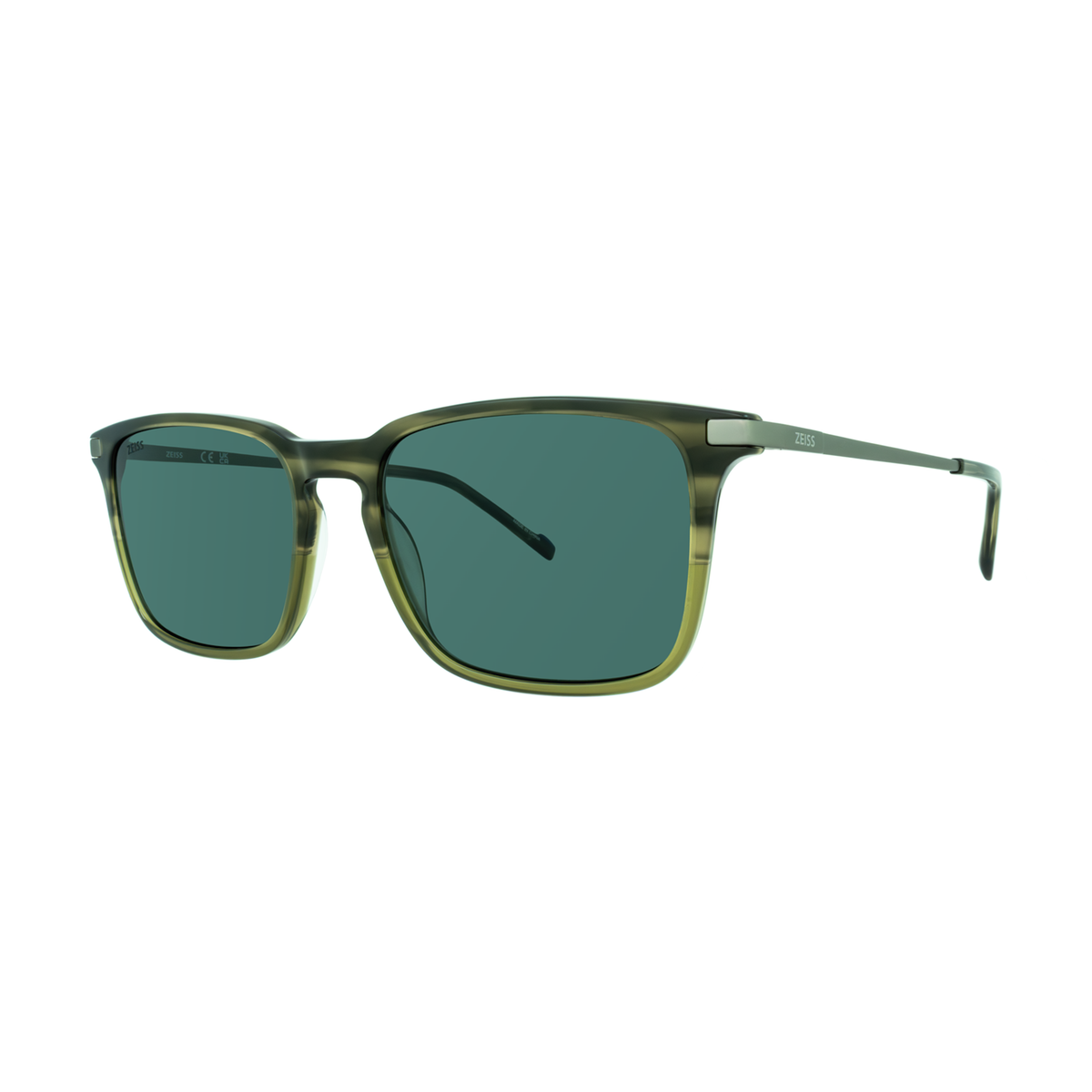 ZEISS ZS24720SLP 275 Rectangle stripped khaki Polarized Sunglasses