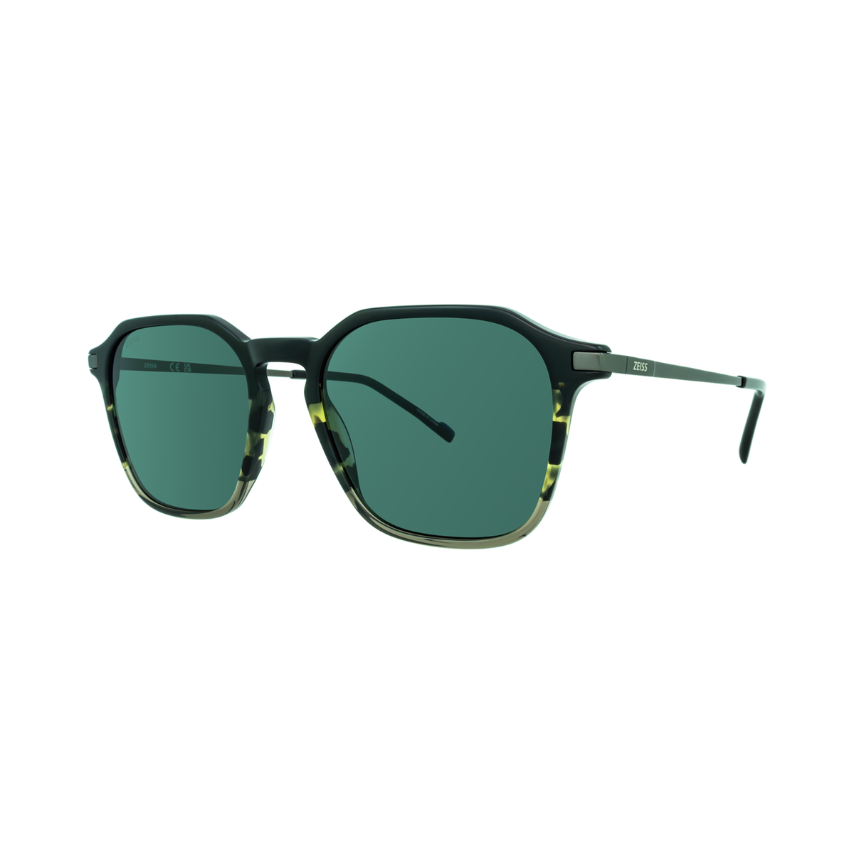 ZEISS ZS24721SLP 009 Black and khaki Rectangle Polarised Sunglasses