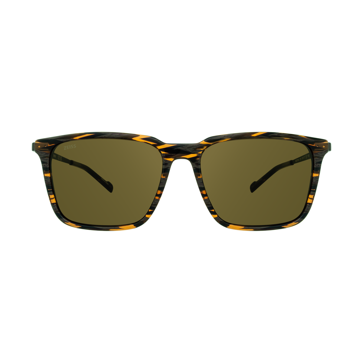 ZEISS ZS23716S 218 Square Sunglasses with Brown Lenses