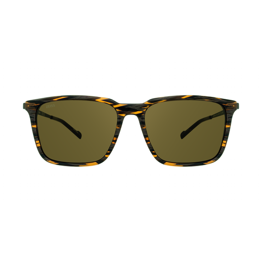 ZEISS ZS23716S 218 Square Sunglasses with Brown Lenses