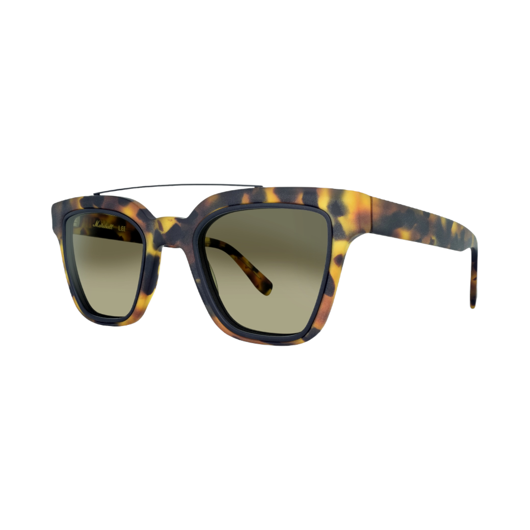Marshall LEE Havana Sunglasses for women, acetate, double bridge