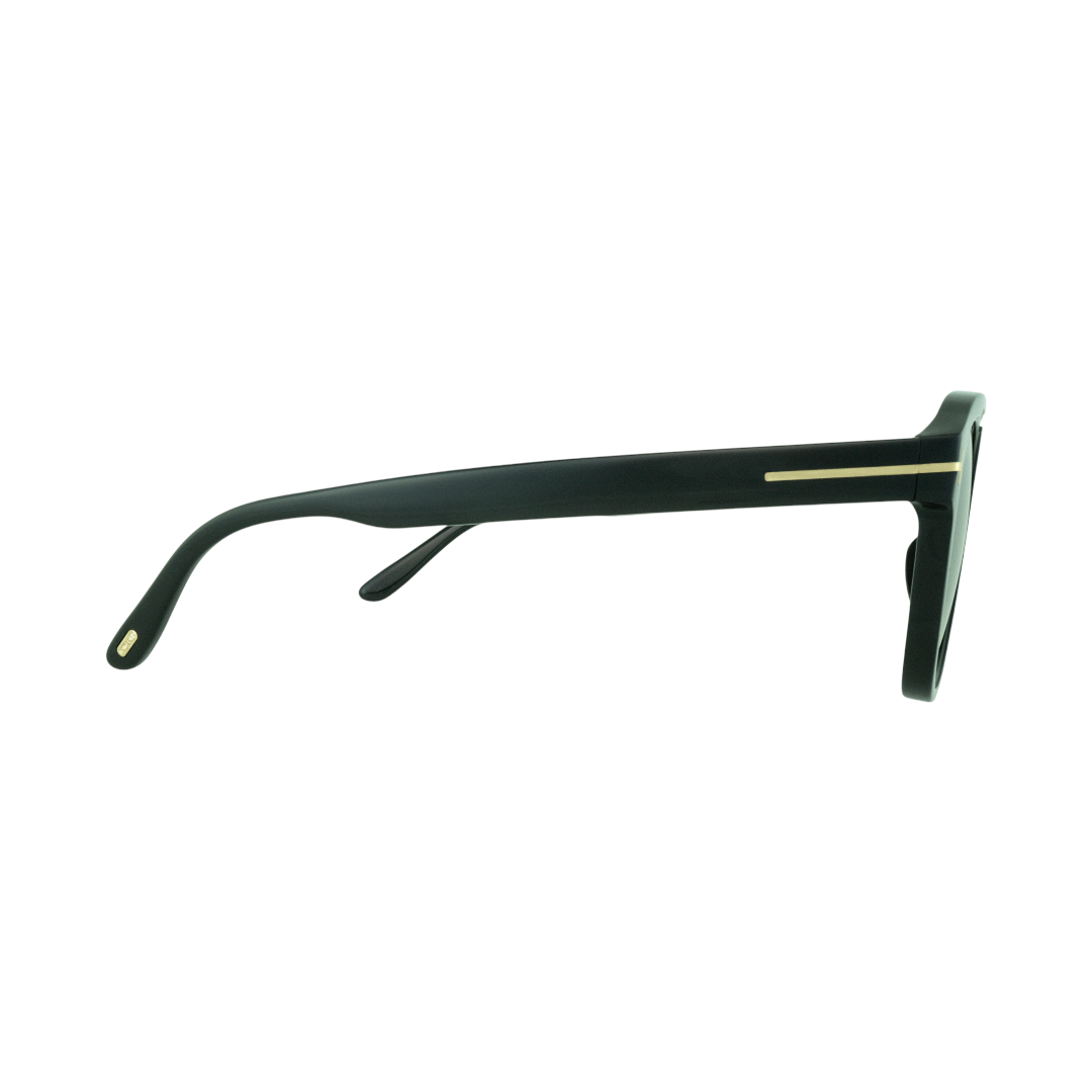 Tom Ford Gerrard TF 776 Square Sunglasses – Black Acetate Frame with Brown Gradient Lenses